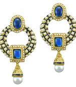 Blue cubic zirconia earrings