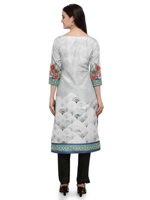 Multicolor printed dupion silk kurtas-and-kurtis 3