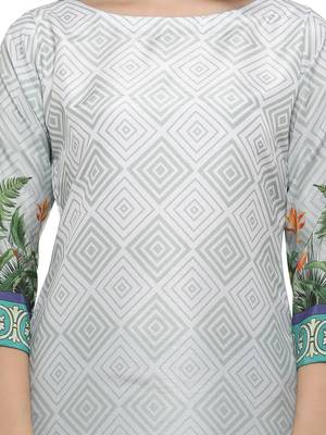 Multicolor printed dupion silk kurtas-and-kurtis 4
