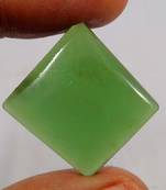 20 Cts. 100% Natural Designer Green Jade? Fancy 20X21 Cab Loose Gemstone