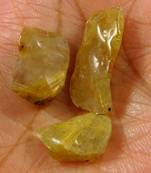 31.85 Cts. Quality Rare Golden Needle Rutile Quartz Rough Mix Size Cab Gemstone