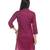 Purple Plain Cotton Stitched Kurti