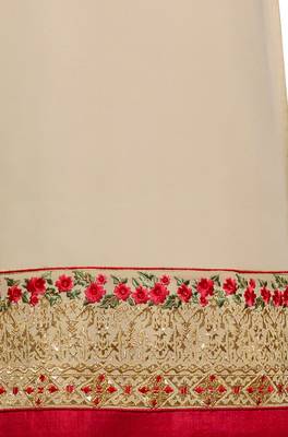 Latest Beige Georgette Embroidered Salwar Suit For Women 4