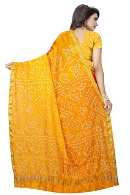 Multicolor woven art silk saree with blouse 2