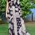 Giftpiper Kalamkari Saree In Cotton Black & Cream 1