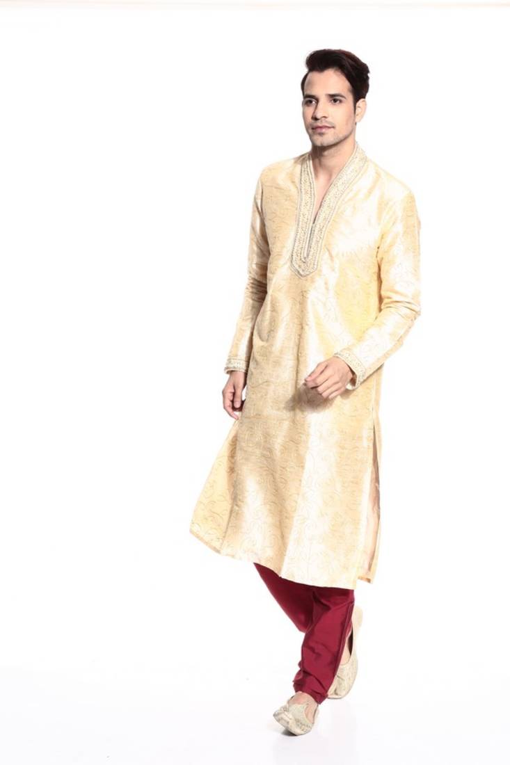 Indian Poshakh Kurta Pajama Dori And Handwork