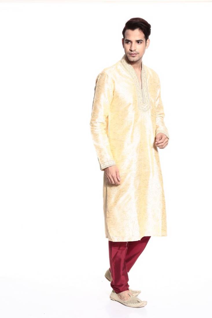 Indian Poshakh Kurta Pajama Dori And Handwork