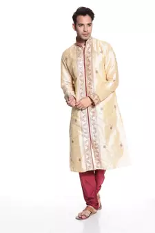 Kurta Pajama Jal And Hand Work