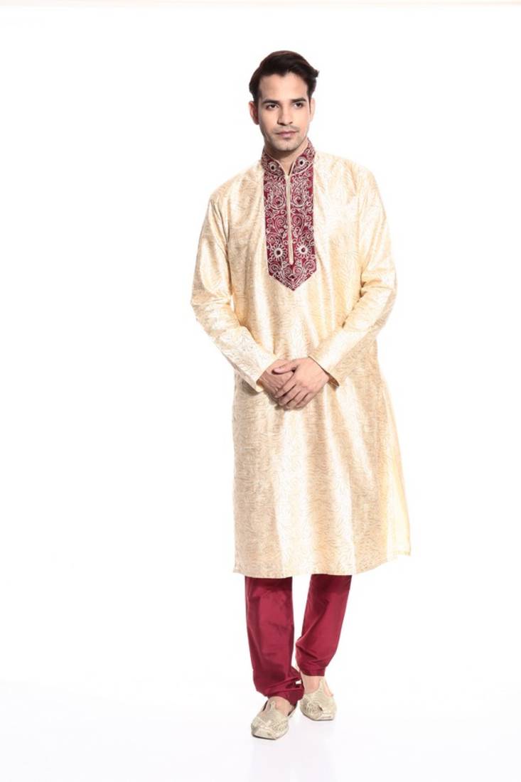 Indian Poshakh Kurta Pajama Jal And Patch Work