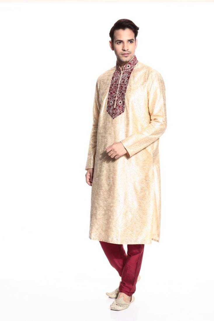Indian Poshakh Kurta Pajama Jal And Patch Work