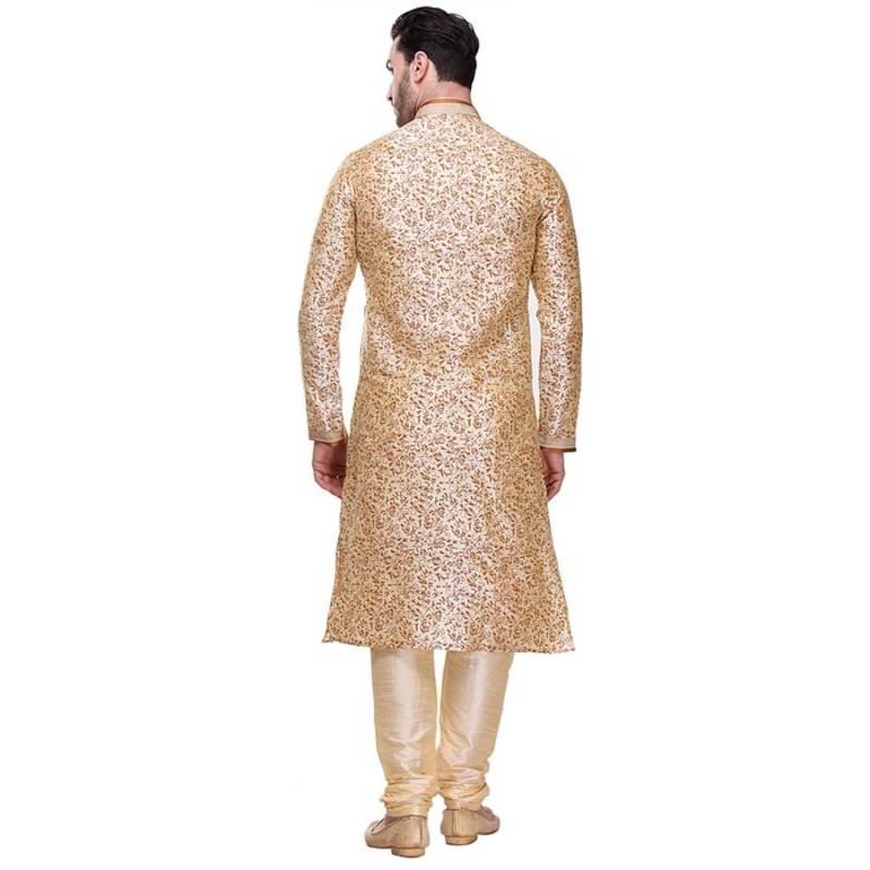 Kurta Pajama Print With Threading