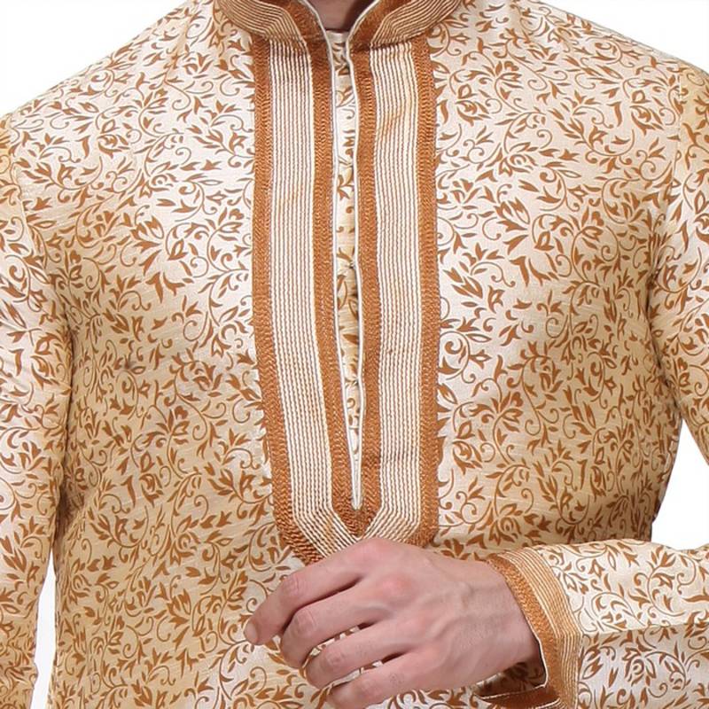Kurta Pajama Print With Threading