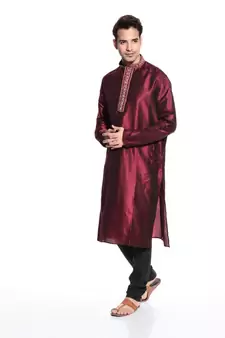 Indian Poshakh Kurta Pajama  Machine And Hand Work