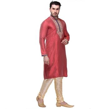 Indian Poshakh Kurta Pajama  Machine Embriodery 1
