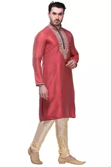 Indian Poshakh Kurta Pajama  Machine Embriodery