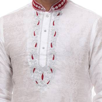 Indian Poshakh Kurta Pajama  Machine Embriodery 1