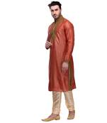 Indian Poshakh Kurta Pajama  Machine Embriodery