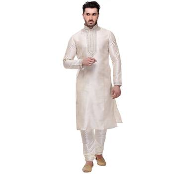 Kurta Pajama  Machine Embriodery With  Threading 1