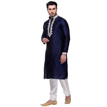 Kurta Pajama  Machine Embriodery With  Threading 1