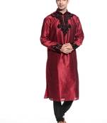 Indian Poshakh Kurta Pajama  Machine Velvet Patch Work With Threading