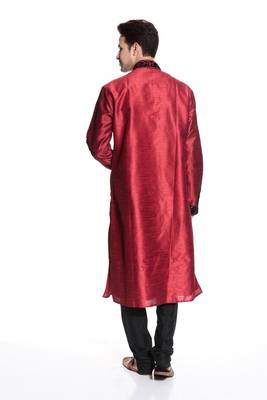 Indian Poshakh Kurta Pajama  Machine Velvet Patch Work With Threading 3