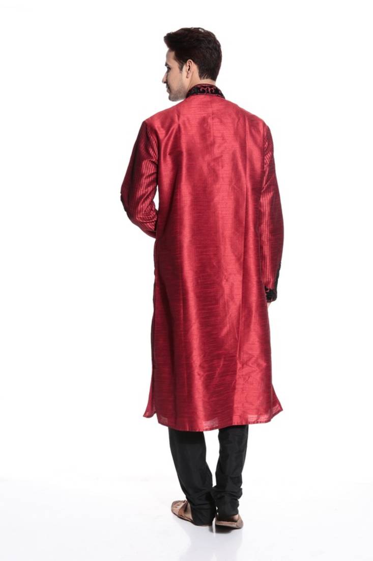 Indian Poshakh Kurta Pajama  Machine Velvet Patch Work With Threading