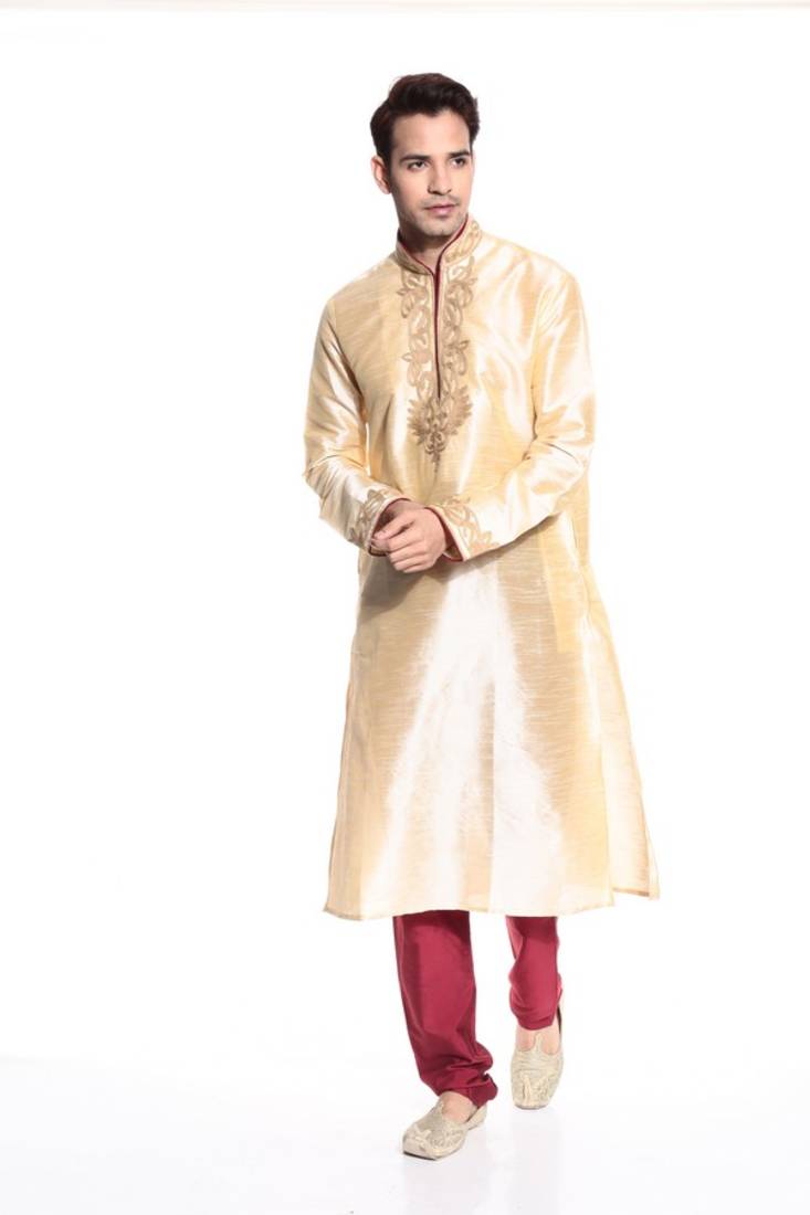 Indian Poshakh Kurta Pajama  Machine Work