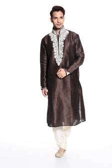 Indian Poshakh Kurta Pajama  Machine Work