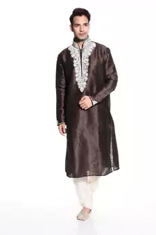 Indian Poshakh Kurta Pajama  Machine Work