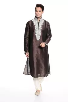 Indian Poshakh Kurta Pajama  Machine Work