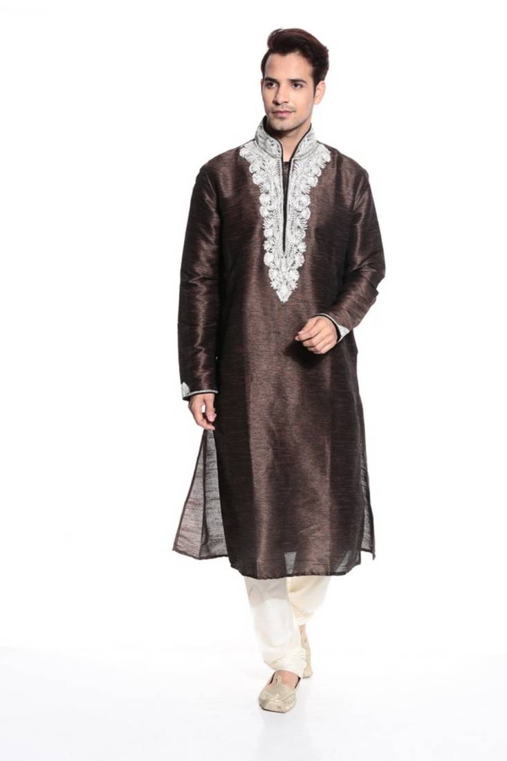 Indian Poshakh Kurta Pajama  Machine Work