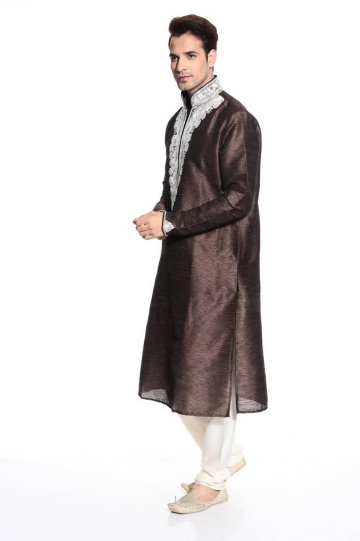 Indian Poshakh Kurta Pajama  Machine Work