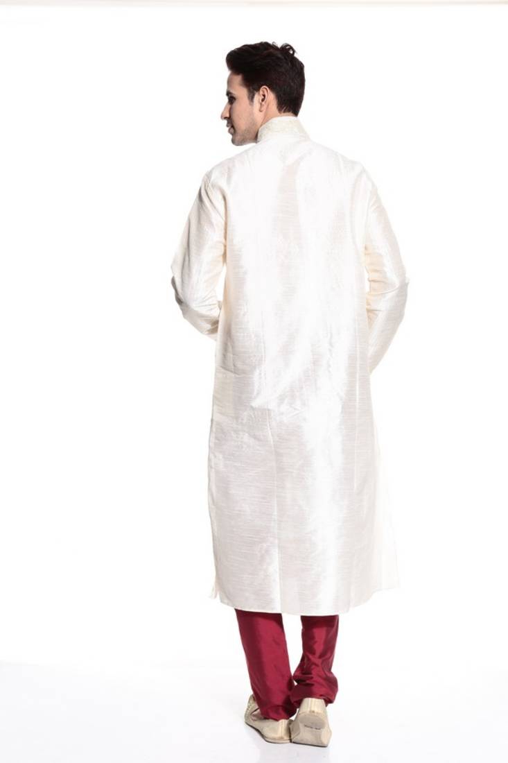 Indian Poshakh Kurta Pajama  Machine Work And Threading