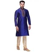 Indian Poshakh Kurta Pajama  Machine Work With Threading