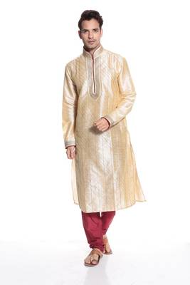 Indian Poshakh Kurta Pajama Pintuck Threading Work 1