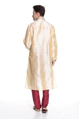 Indian Poshakh Kurta Pajama Pintuck Threading Work 4