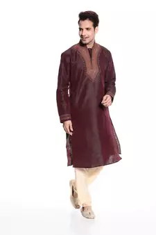 Indian Poshakh Kurta Pajama Threading ,Dori And Hand Work