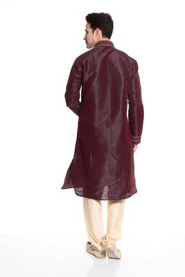 Indian Poshakh Kurta Pajama Threading ,Dori And Hand Work 3