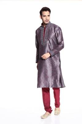 Indian Poshakh Kurta Pajama Threading ,Machine And Hand Work 2