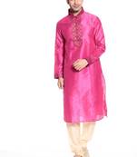 Indian Poshakh Kurta Pajama Threading Patch Work