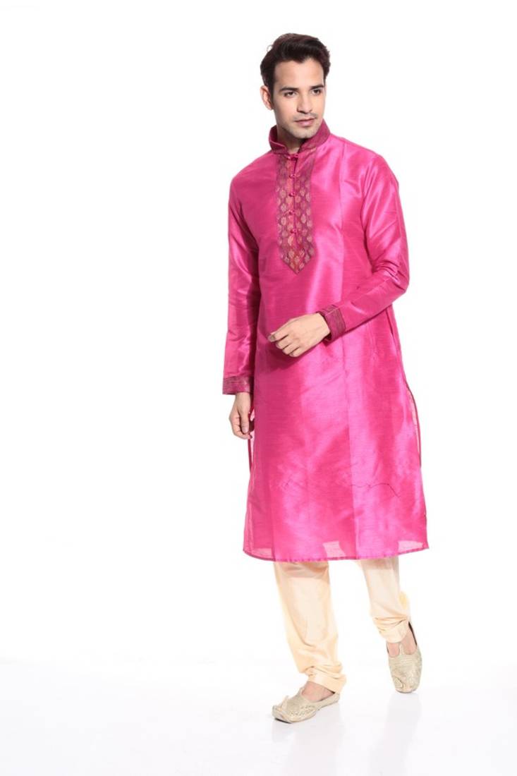 Indian Poshakh Kurta Pajama Threading Patch Work