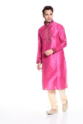 Indian Poshakh Kurta Pajama Threading Patch Work 3