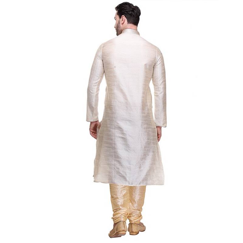Indian Poshakh Kurta Pajama Threading With Fancy Potli Button