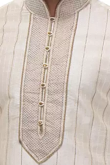 Indian Poshakh Kurta Pajama Threading With Patch Work