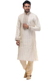 Indian Poshakh Kurta Pajama Threading With Patch Work