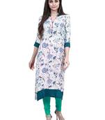 Multicolor printed rayon kurtas-and-kurtis