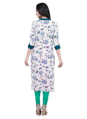 Multicolor printed rayon kurtas-and-kurtis 2