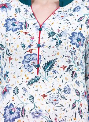 Multicolor printed rayon kurtas-and-kurtis 5