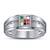ANTIQUE STYLE VINTAGE Sterling Silver Multi Color Nine GEMS Stone Navratna Men's Ring