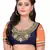 orange resham embroidery georgette saree with blouse